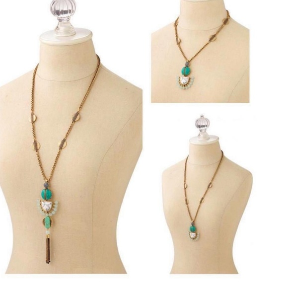 :: Stella & Dot Retired [V] Totem Tassel Pendant Necklace - Picture 5 of 13